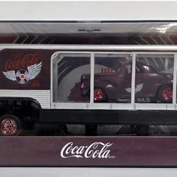 Chase M2 Auto-Haulers Coca Cola 1970 Dodge L600 and 1941 Willys Coupe - Red Rims Chase