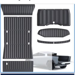 Truck Bed Mat Compatible for Tesla Cybertruck 2023 2024 2025 Accessories, 6PCS