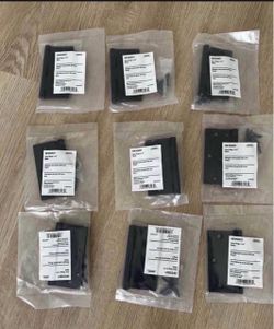 (9-pack) Hardware Essentials 3-1/2 in. Black Residential Door Hinge with Square Corner