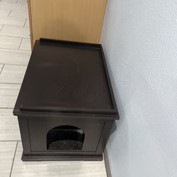 Cat Litter Box End Table