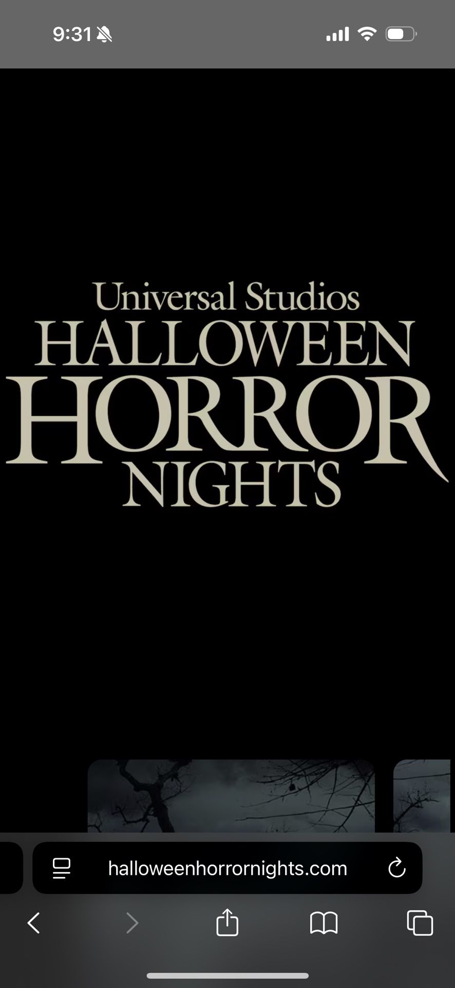 Universal Studios Horror Nights  Express Pass 10/12/25