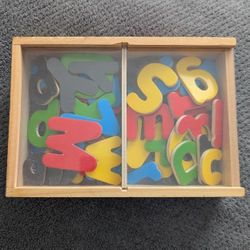 Melissa & Doug Magnetic Wooden Numbers And Letters