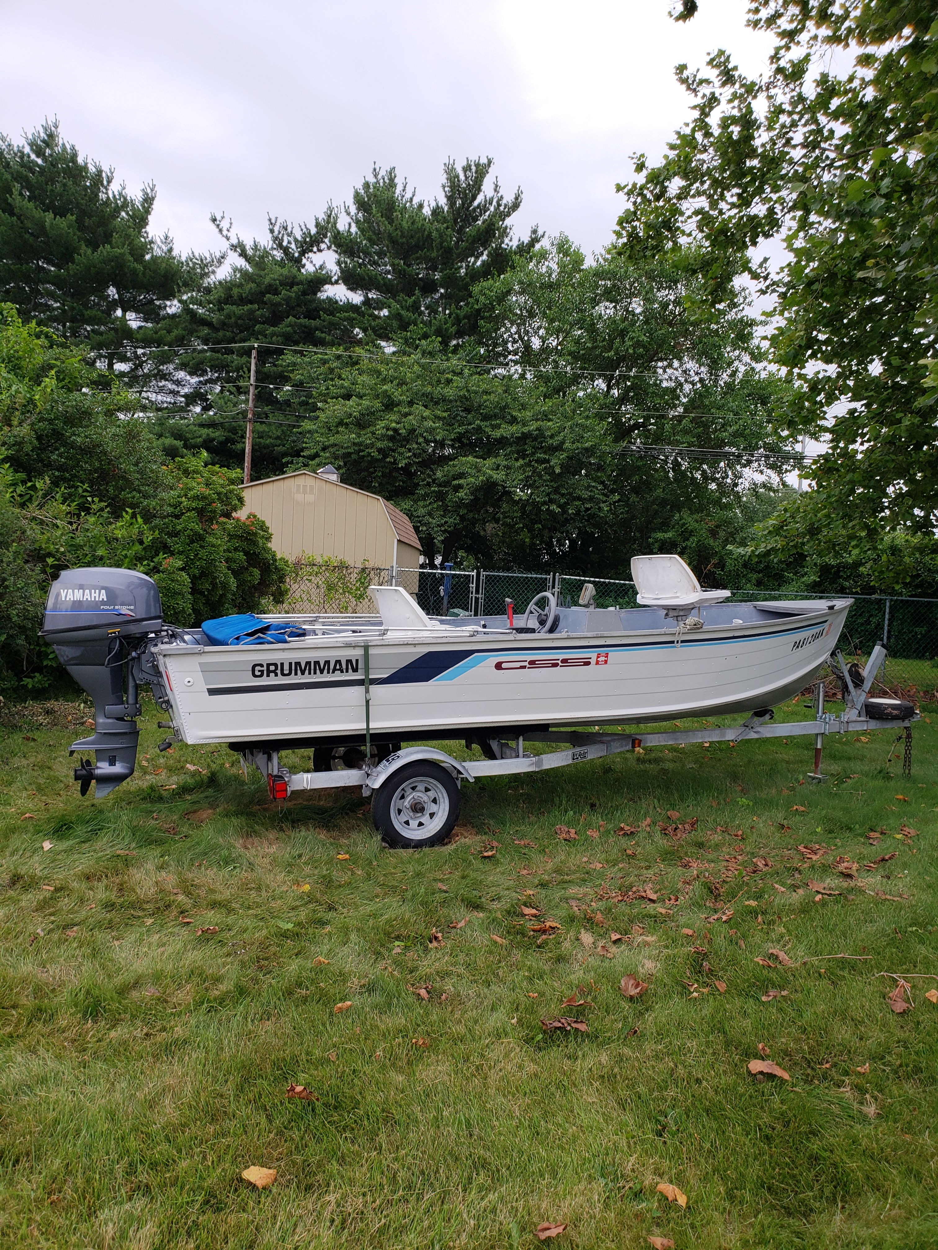 Grumman 16' Aluminum fishing Boat 25hp 4 stroke