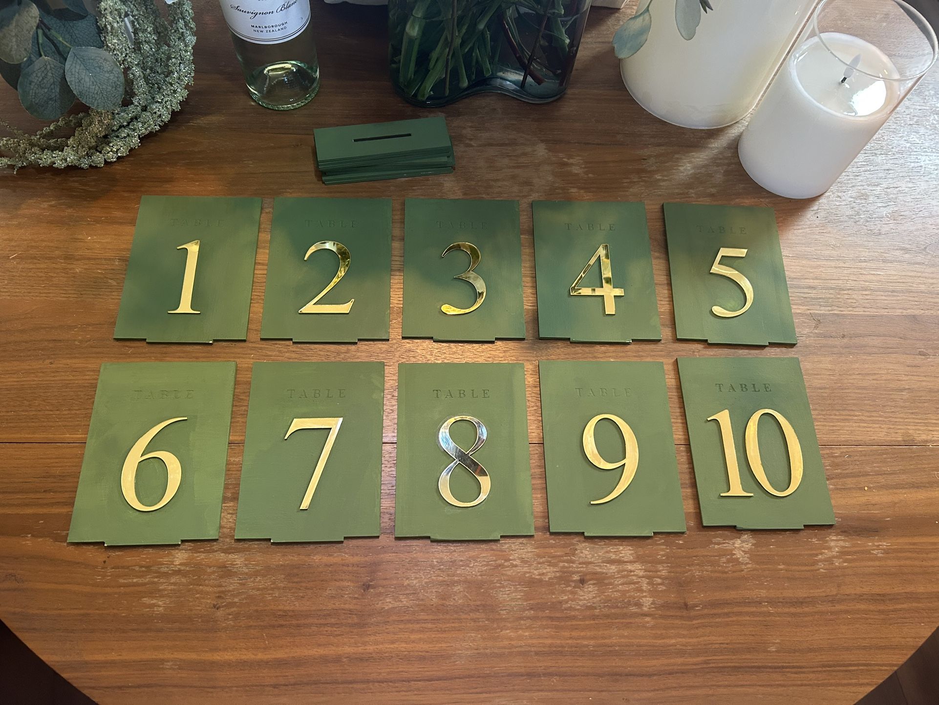 Table Numbers