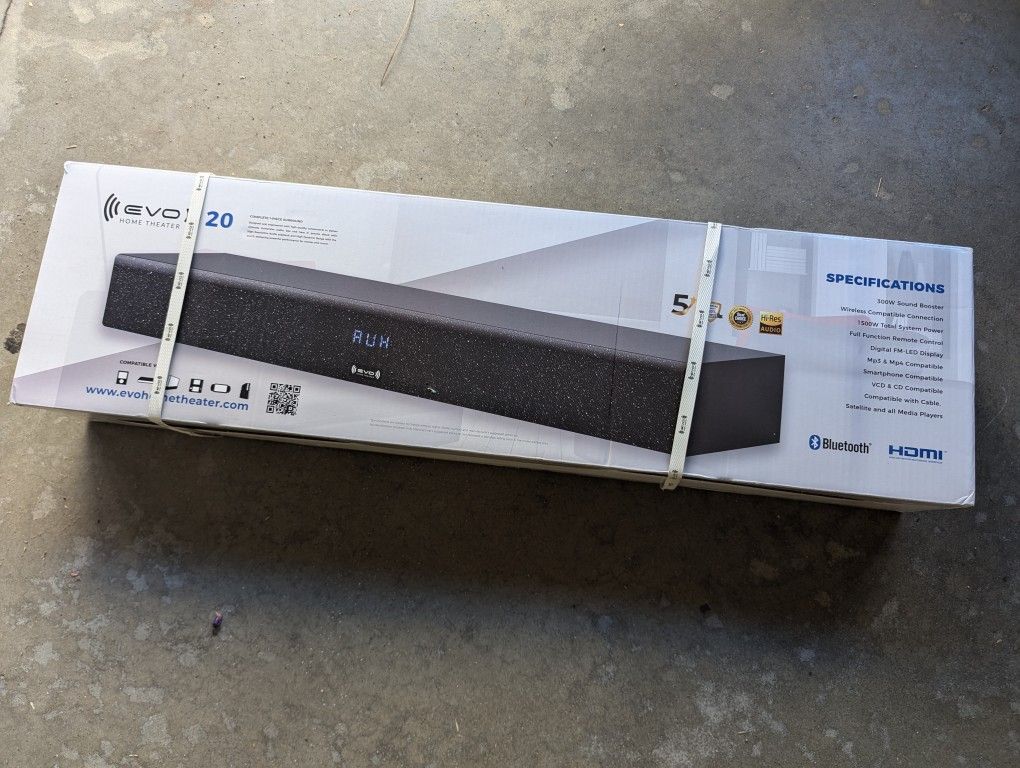 Evo 20 Home Theater Sound Bar - Main Image