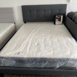 Cama Queen Con Colchon Memory Foam 8”