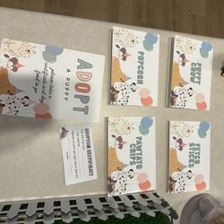 Leftover Puppy Party Supplies 