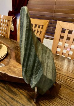 Rare "Green Jade" Serpentinite Ancient Hohokam Zoomorphic Effigy Hand-Carved Southwest Rock Art