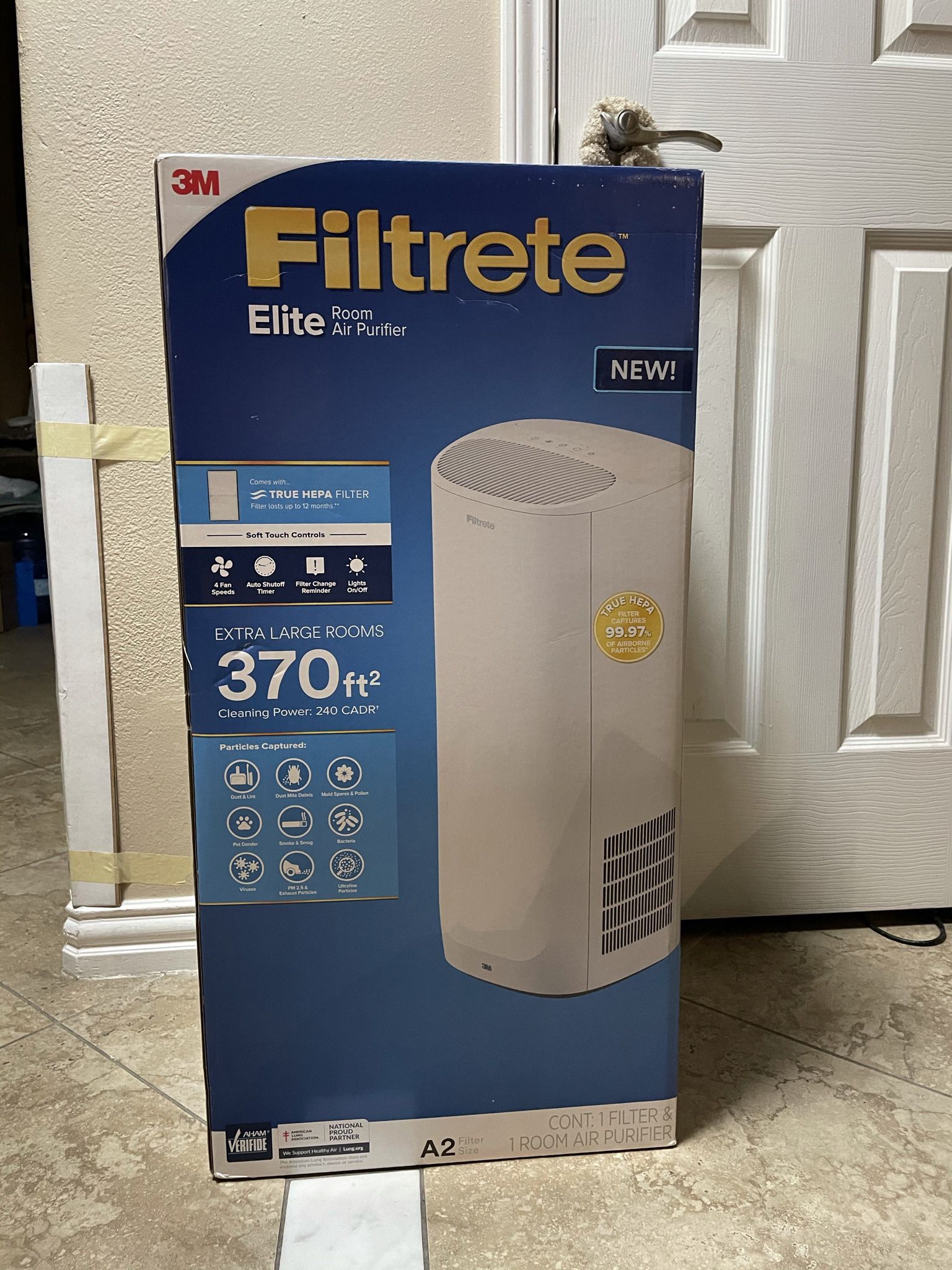 Filtrete™ Tower Room Air Purifier Large Room 370 À