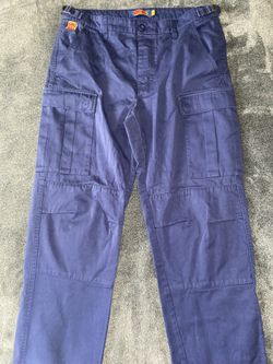 Navy wide cargo pants