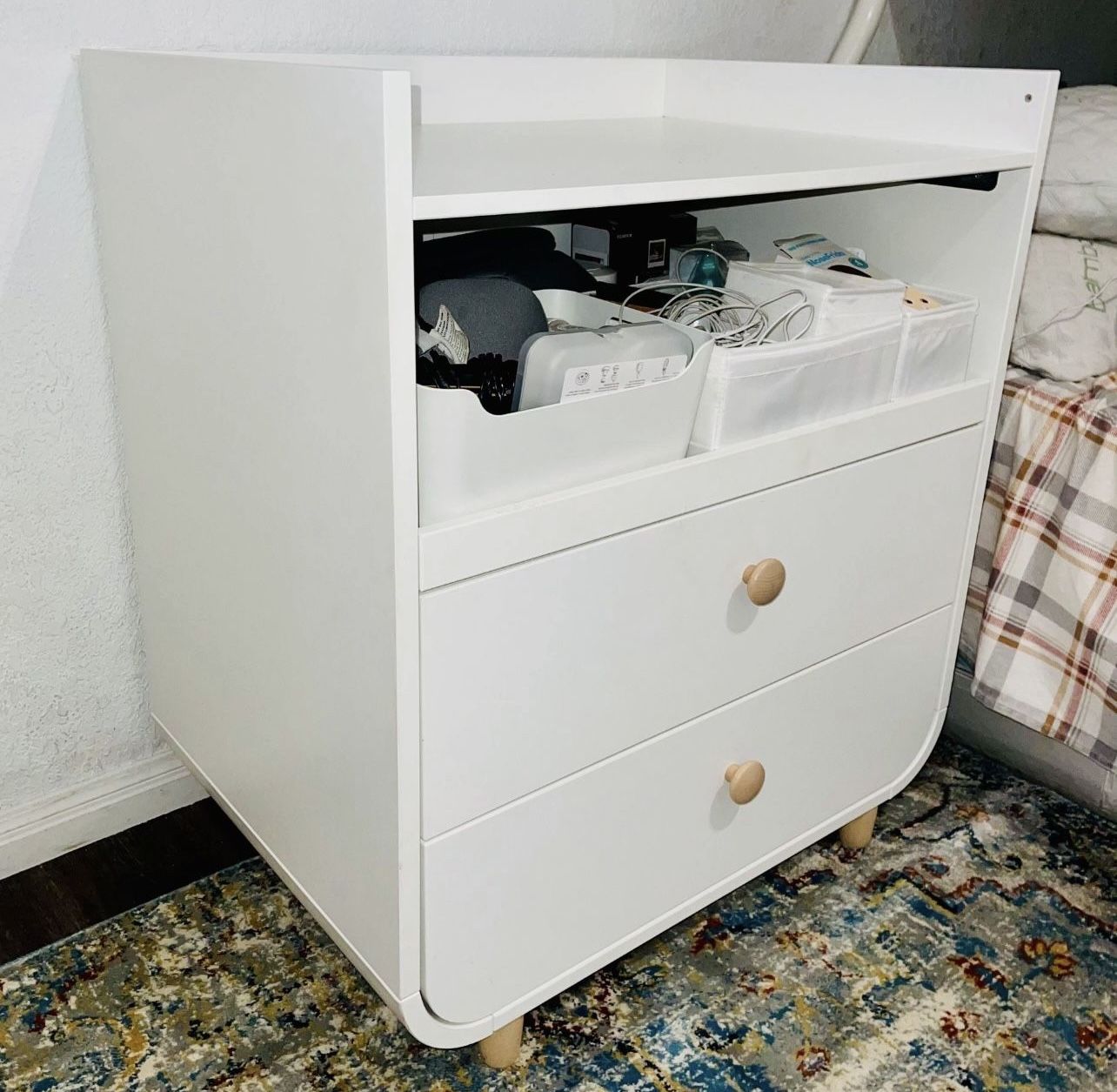 IKEA MYLLRA Changing table with drawers, white 