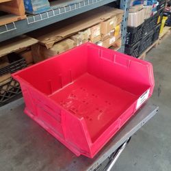Plastic Stackable Bin, S-12420, 15 x 16 1/2 x 7"