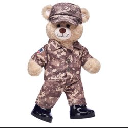 Build A Bear Happy Hugs Teddy Bear Khaki Camo Set