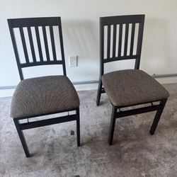 Two Foldable Cushion Chairs ($15 Each)