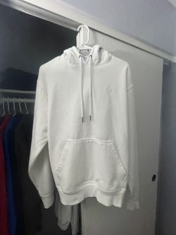 Large White Champion Hoodie