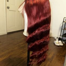 Reddish Brown Human Hair Wig