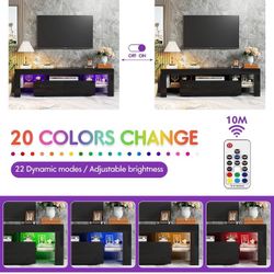 TV Stand with LED lights Brand New