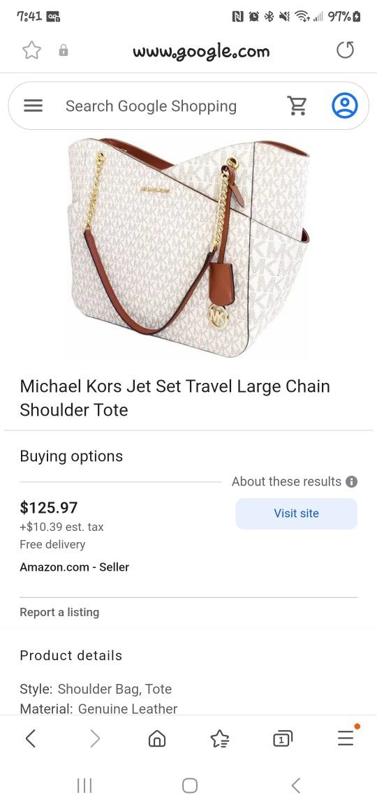 Michael Kors Jet Set Travel Large Chain Shoulder Tote for Sale in Merced,  CA - OfferUp
