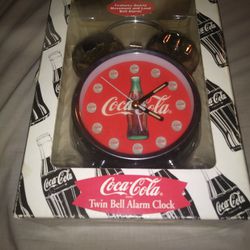 1997 Coca Cola Twin Bell Alarm Clock