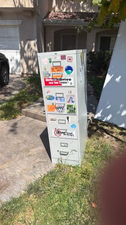 Metal file cabinet