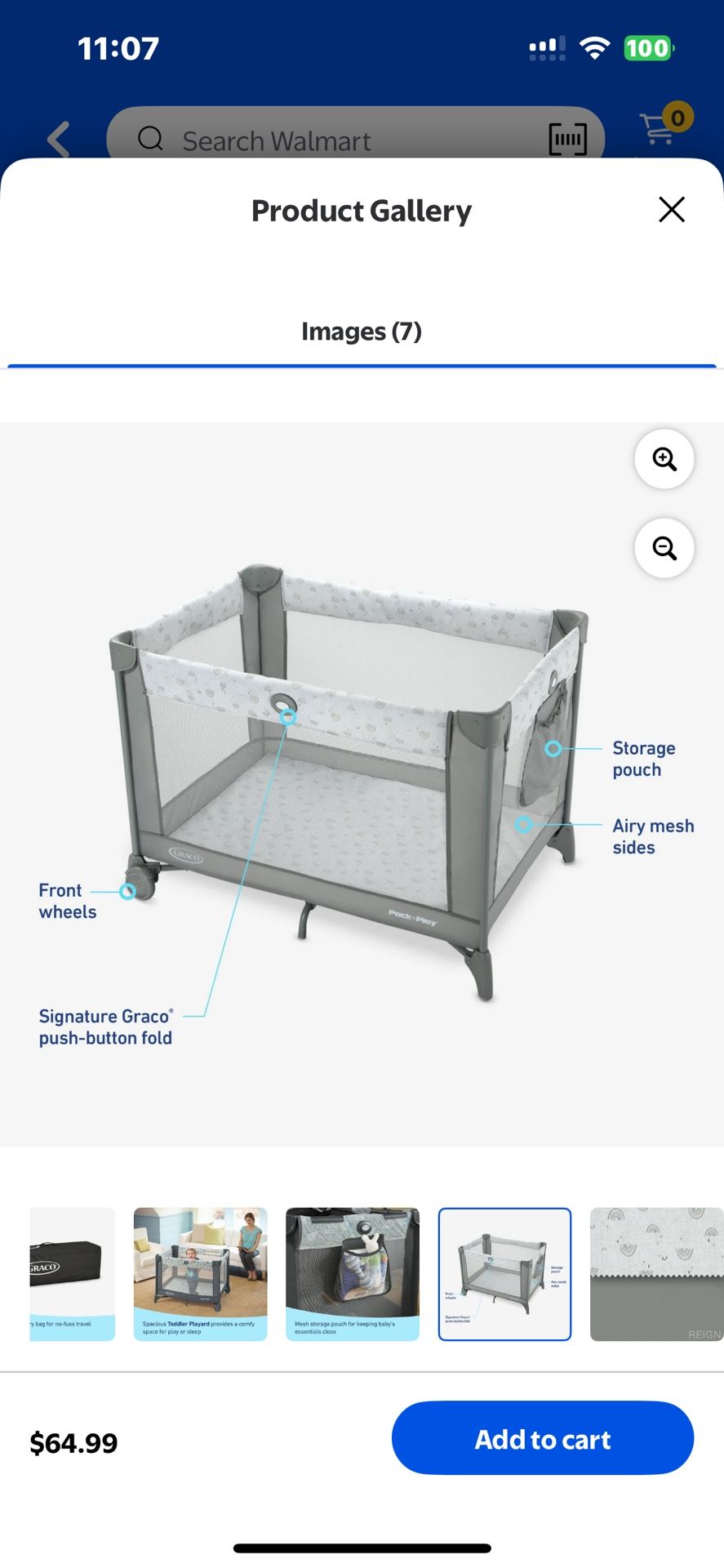 Graco Pack 'n Play Portable Infant Playard