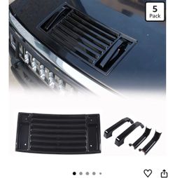 Hood Deck Vent Panel Trim Compatible with Hummer H2 2003-2009