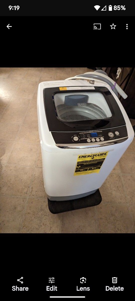 White Black And Decker Portable Washer 0.9cu ft for Sale in Indio, CA