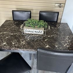 Table And 4 Chairs 
