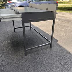 Grey Desk Perfect For College Students