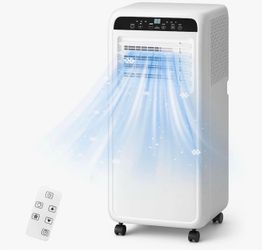 8000 BTU Portable Air Conditioner for Room up to 400 Sq.Ft, 3 in 1 Quiet AC Unit with Cooling Dehumidifier & Fan, Small Air Conditioner with Remote Co