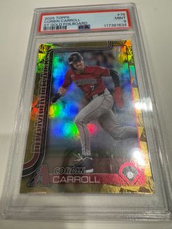 2025 Topps Corbin Carroll ST Gold Foilboard PSA 9