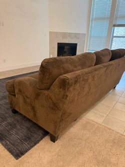 Couch with rug for $165