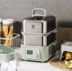 BUYDEEM北鼎 G563 Two-Tier Steamer Set, 10L Large Capacity