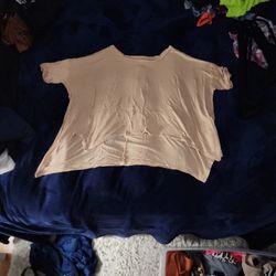 Semi Cropped Pointed Hem Top