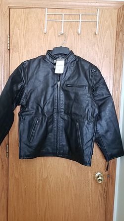 Mens leather jacket size 38 new