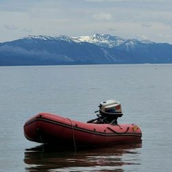 Avon R3 zodiac boat with 100 motor See photo. Great condition. Price comes with the motor.