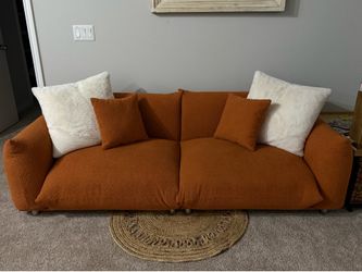 88.9in Upholstered Sherpa Sofa