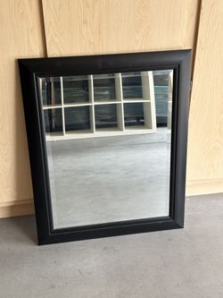 Black Framed Mirror