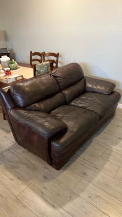 Leather Love Seat