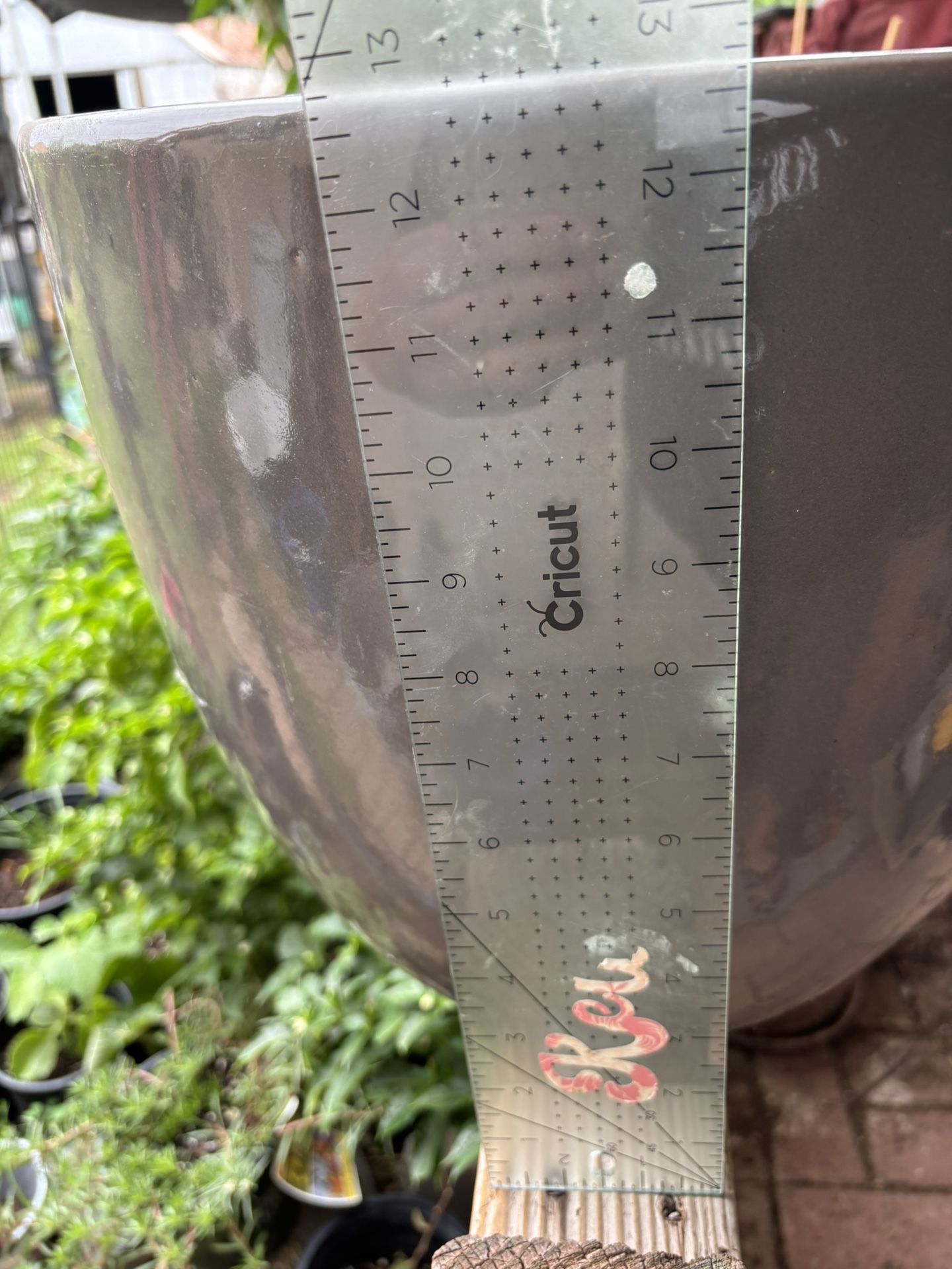 Ceramic Planter Pot  Gray