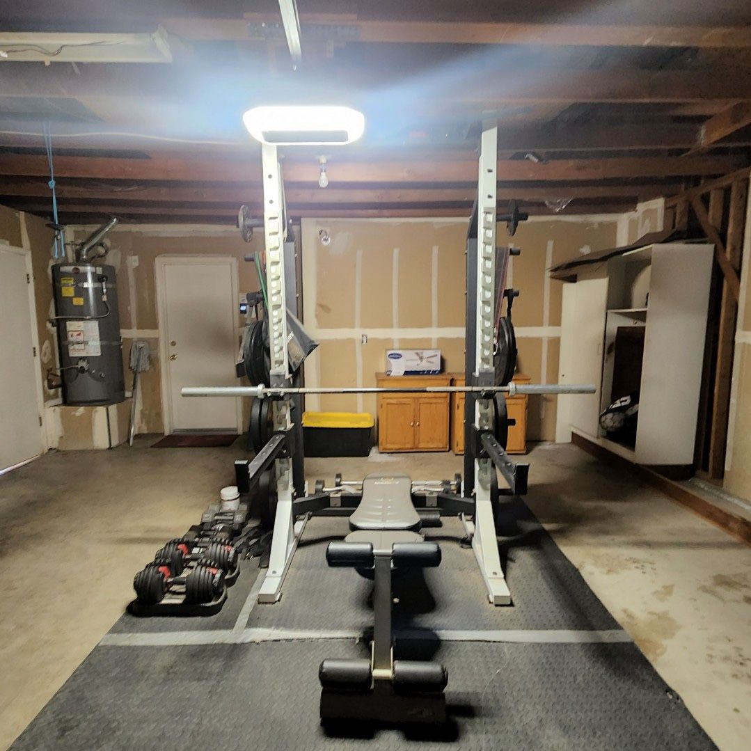 York Barbell & Rogue Weight Rack