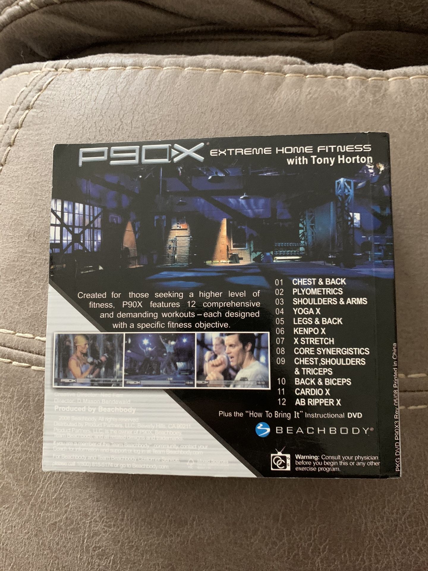 P90x extreme home fitness- set of 12 DVDs