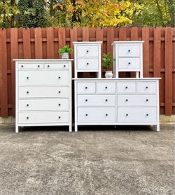 White Dresser Set - 18 Drawers