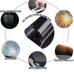 NA 20 Inch x 10 Ft Window Tint Film for Cars 35% VLT，Car Window Tint Window Privacy Film, Car Shade Front Windshield, Heat & UV Block and Scratch Resi