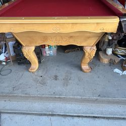 Slate Top Pool Table 