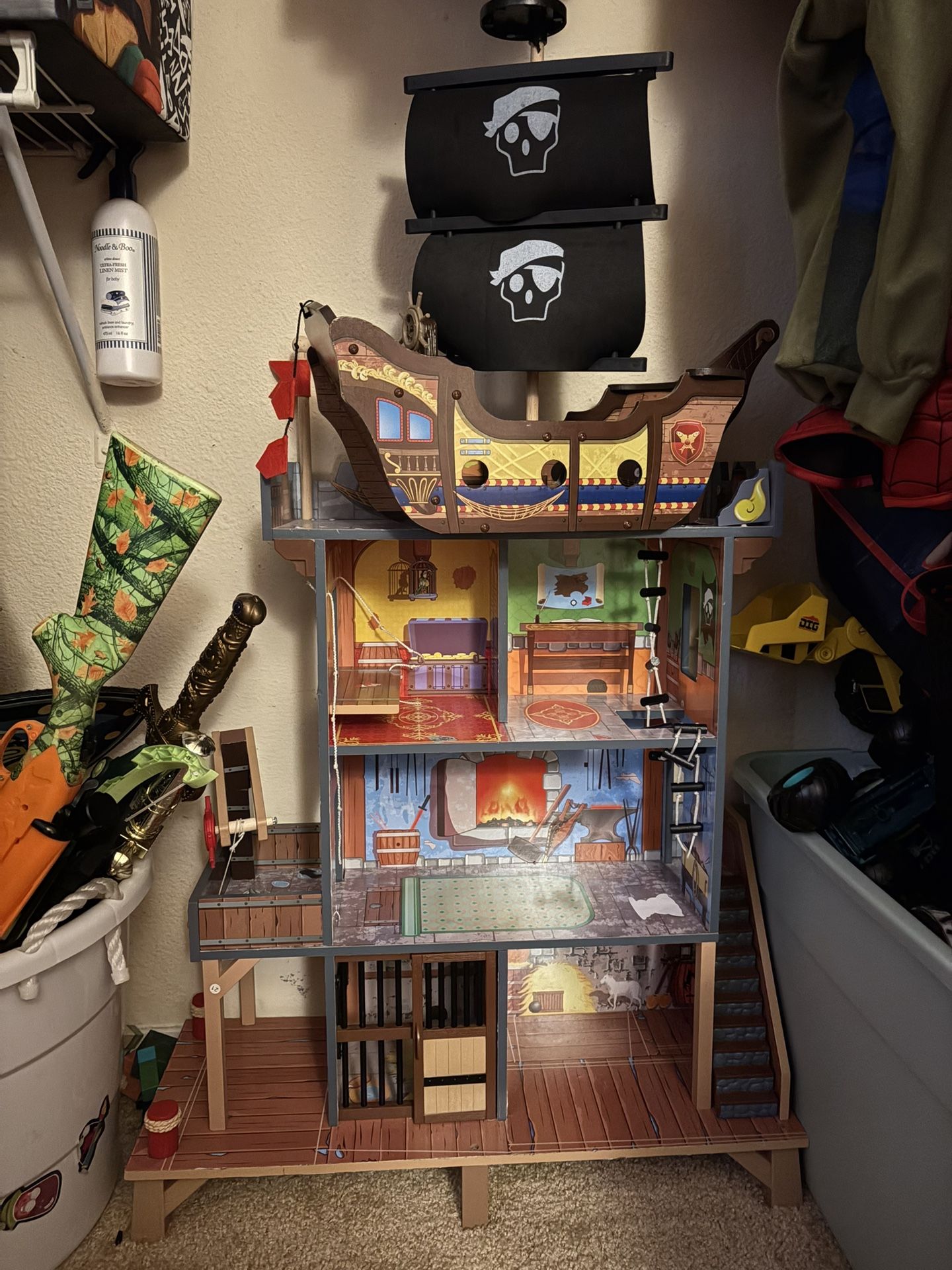 Pirate House And Ship