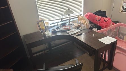All wood computer desk 65 dollars