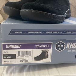 Winter Leather Memory Foam Booties 