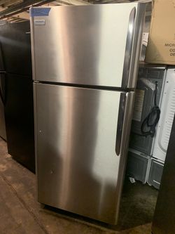 New scratch and dent Frigidaire Gallery stainless steel top and bottom refrigerator