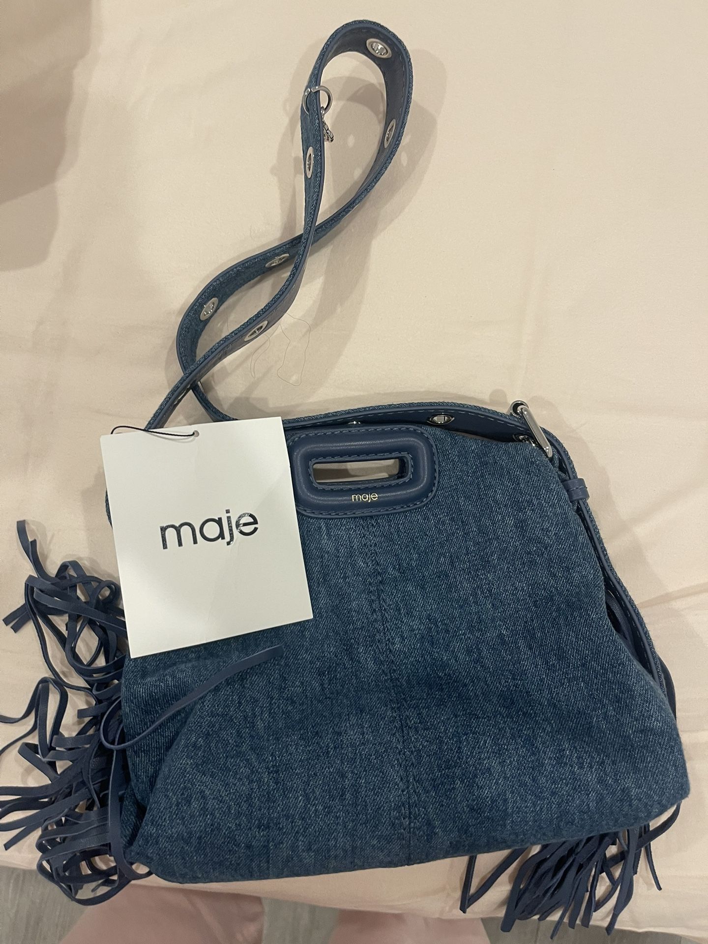 Maje Denim Bag